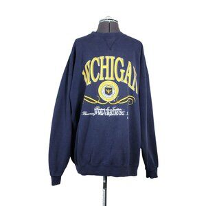 2020 Sport vintage Michigan Wolverines relaxed fit crew neck fleece sweatshirt‎